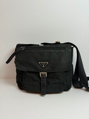 Prada Tessuto Nylon Messenger Shoulder Bag